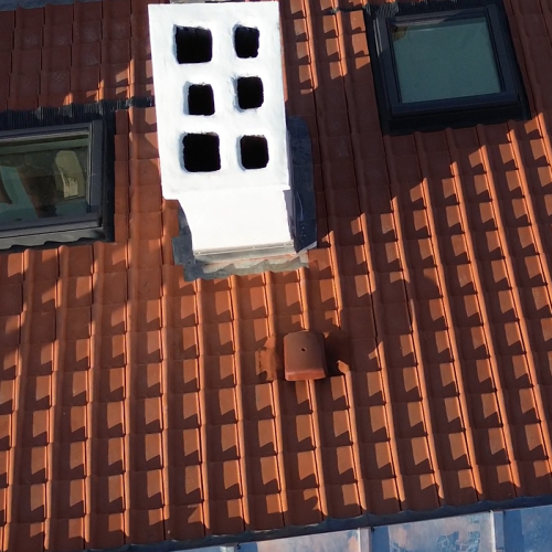 cimentage cheminée derrière