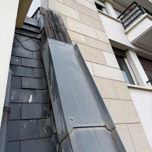 dessus de mur zinc