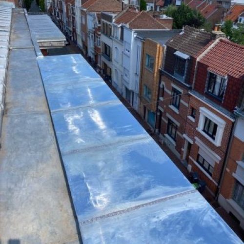 Dessus de mur zinc inter cheminee toiture lille hauts de france