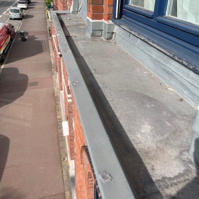 Réfection chéneau zinc Inter cheminée toiture hauts de France