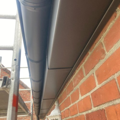 rénovation bandeau zinc noir
