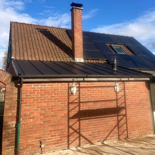 rénovation bandeau zinc noir