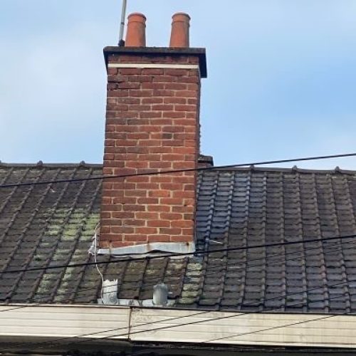 entourage cheminée en zinc et plomb ictoiture