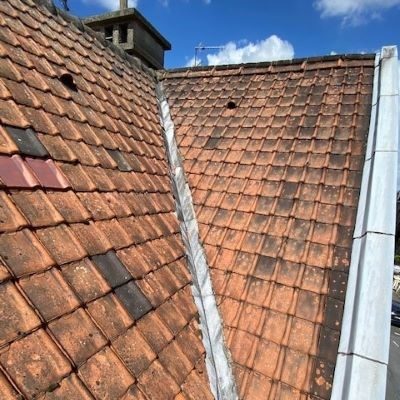 Réparation Noue zinc toiture tuile ICToiture