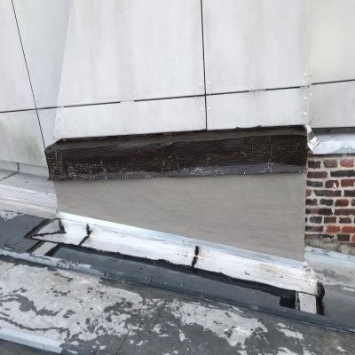 reprise de relevés d'étanchéité inter cheminee toiture nord